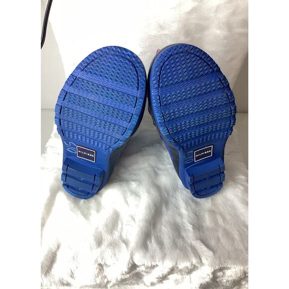 Tommy Hilfiger Renegade Rubber Rain Boots Size 8 Bright Blue - Picture 9 of 9